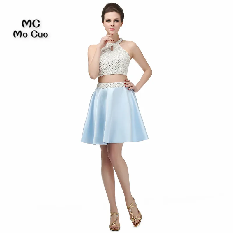 Платье из двух частей 2017 новое платье на бретельках для выпускного вечера