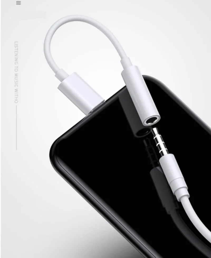Адаптер Auswaur USB Type-C-3 5 мм 5В белый | Мобильные телефоны и аксессуары