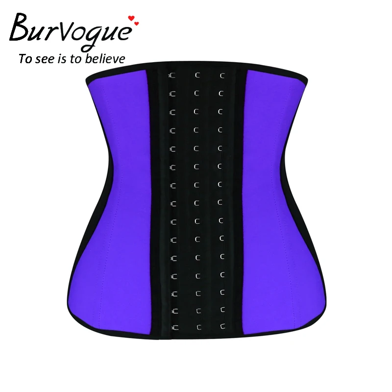 Латексный корсет для похудения Burvogue корсеты контроля талии Женский под грудь со