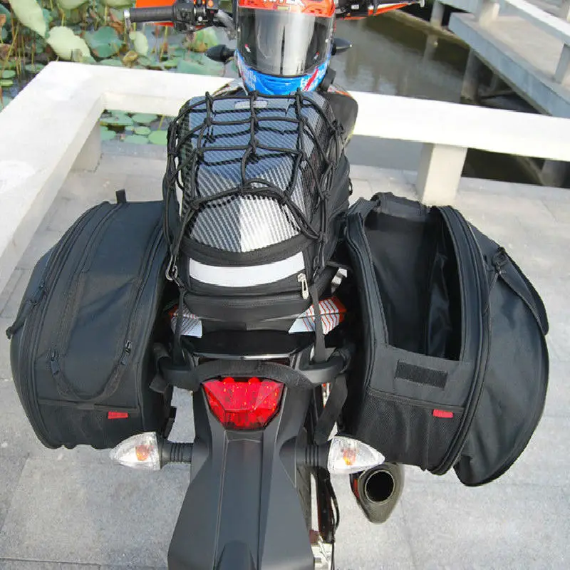 

One Pair Waterproof Motorcycle Saddlebags Helmet saddle bags Moto Side Bag Tail Luggage Suitcase Motocross Tank Bags SA212