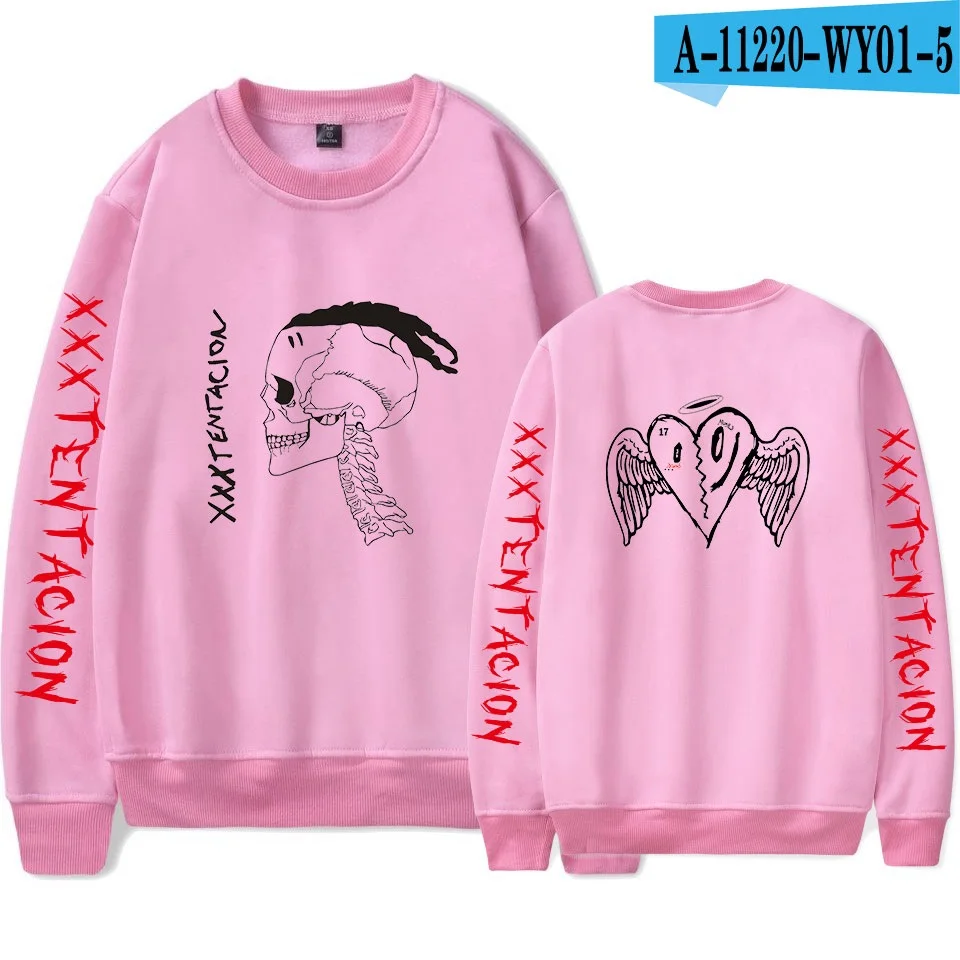 Pink4 Горячая XXXTentacion Rapper мужская толстовка с капюшоном в стиле «хип-хоп» RIP Jahseh Dwayne Onfroy Revenge пуловер Толстовка размера плюс - Цвет: Pink4
