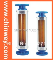 lzb 15 glass rotameter flow meter for liquid and gas flange connection