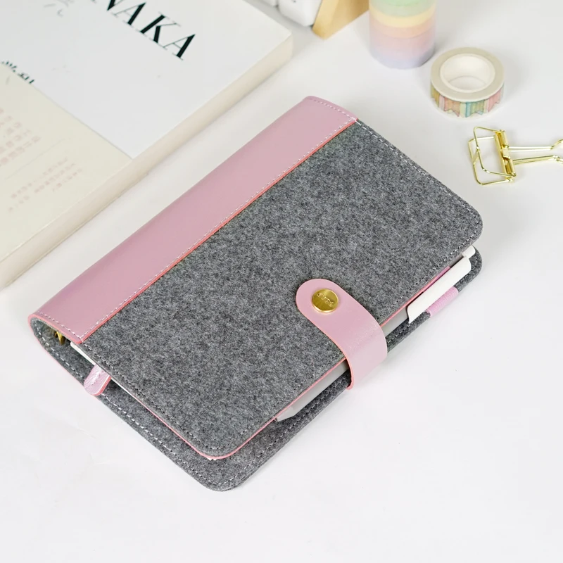 2019 милый креативный войлочный чехол для школьников спиральные записные книжки