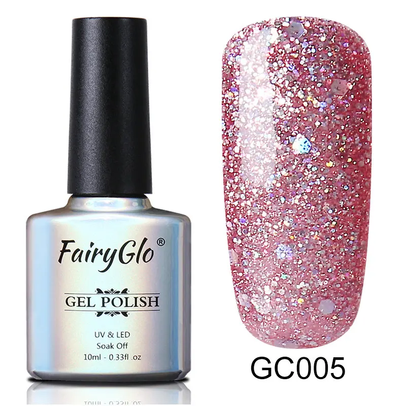 GC005 FairyGlo 15 мл Блестящий Блеск 27 цветов УФ гель лак для ногтей Топ основа праймер Полупостоянный Гибридный лак краска гель лак - Цвет: GC005