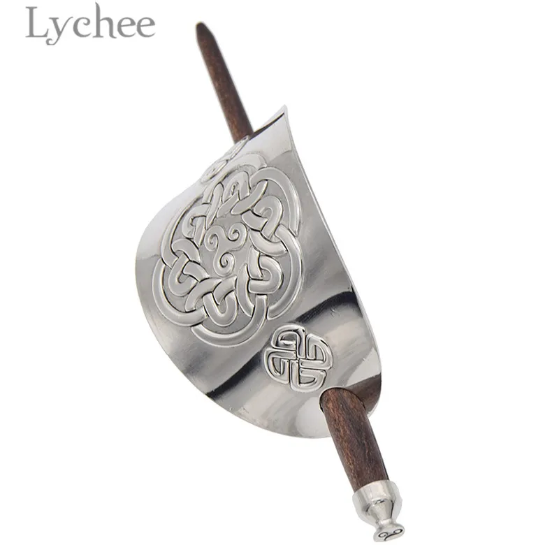 Lychee винтажные резные металлические деревянные женские палочки для волос серебристого цвета ретро женские палочки для волос ювелирные изделия для волос