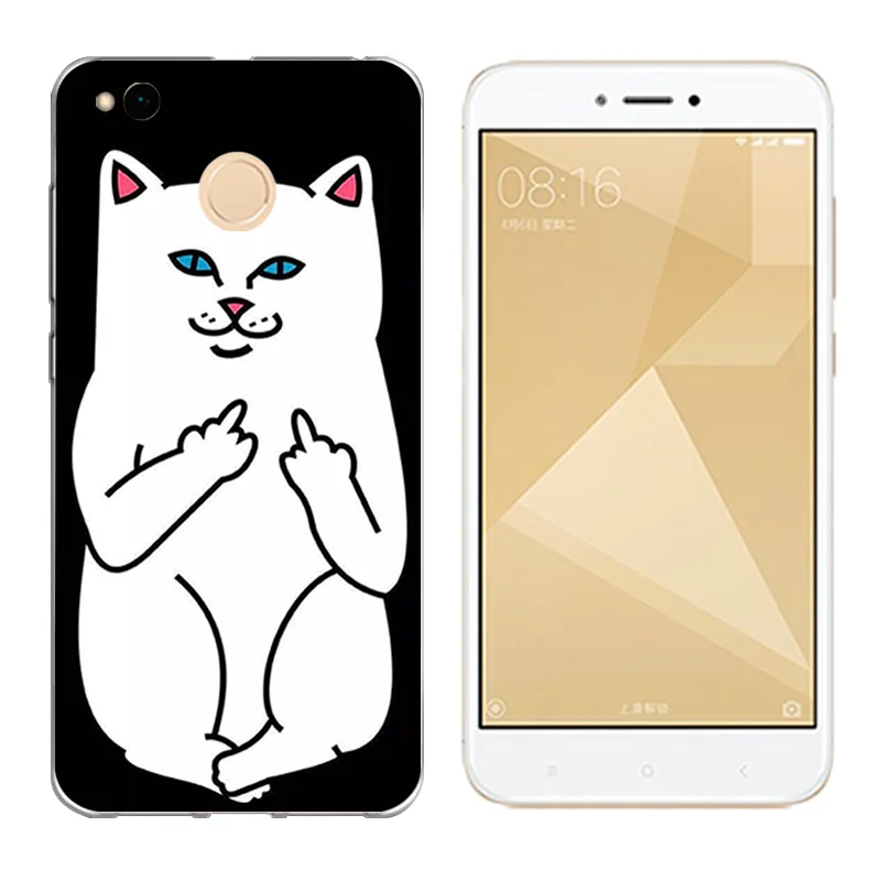Чехол для Xiaomi Redmi 4X 5 0 &quot мягкий чехол из ТПУ силиконовый с принтом кота и Пейзажа
