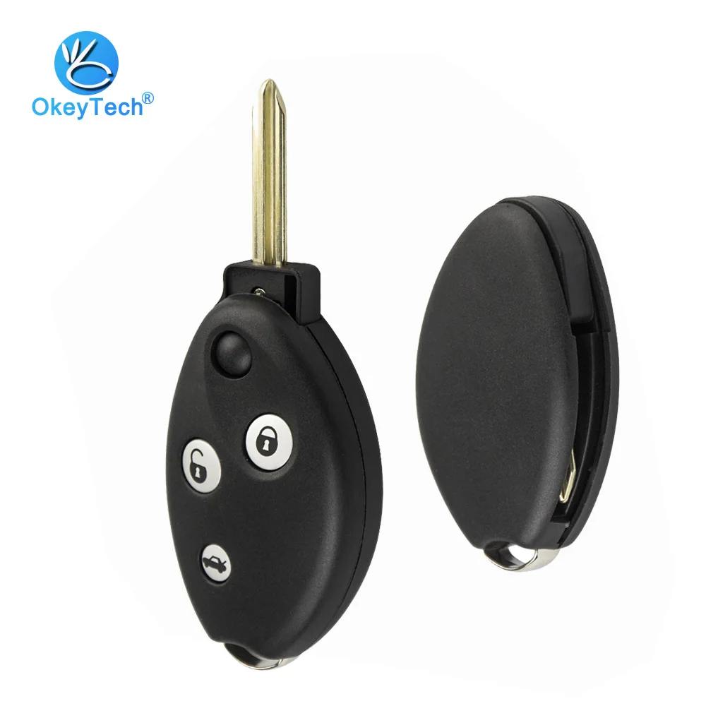 Чехол брелок OkeyTech для Citroen C3 C4 C5 Saxo Xsara Picasso Berlingo 3 кнопки с резиновой накладкой