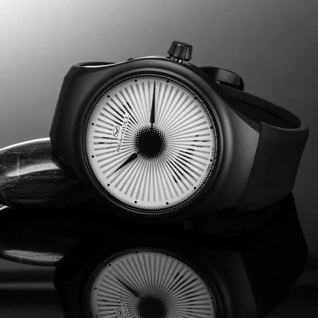 Мужские механические часы Seagull PVD в черном корпусе с динамическим белым