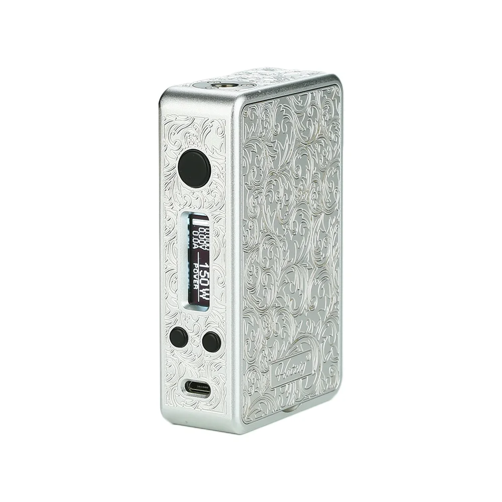 Серебристый Hotcig R150S TC бокс мод с 0,96 дюймовым красочным экраном и водонепроницаемым HM чипом и магнитными панелями электронная сигарета Vape мод VS Drag 2 - Цвет: Серебристый