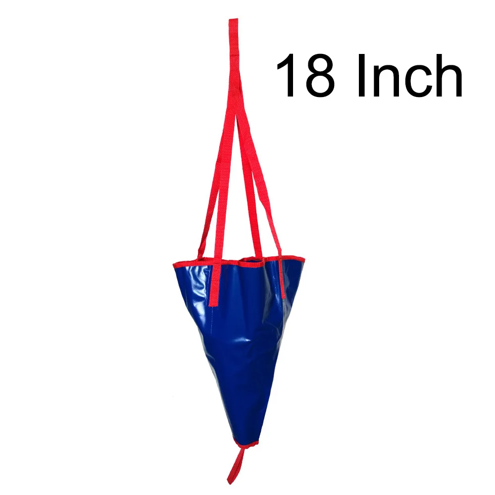 18 Inch Blue 24/18 дюймов каяк каноэ лодка яхта ПВХ морской якорь дрог Дрифтинг тормозной костюм Fising надувные аксессуары для лодки - Цвет: 18 Inch Blue