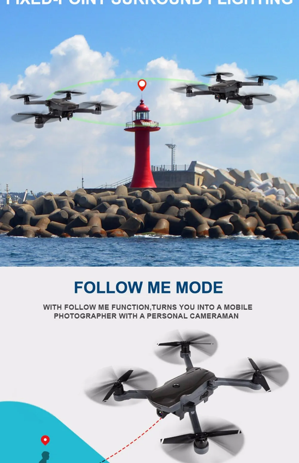 AOSENMA CG033 Радиоуправляемый Дрон двойной gps Квадрокоптер wifi FPV воздушный Дрон с камерой 1080P 2,4G бесщеточный умный Дрон
