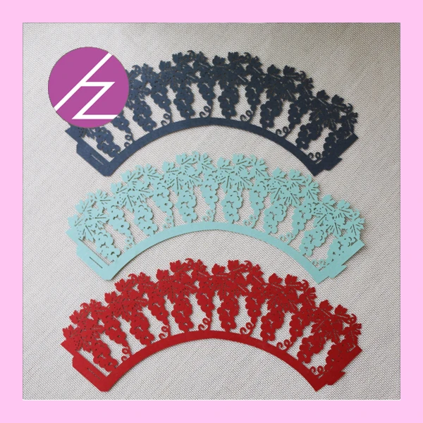 50 шт Горячие уникальные виноградные лозы жемчужная бумага кекс кружева обертки