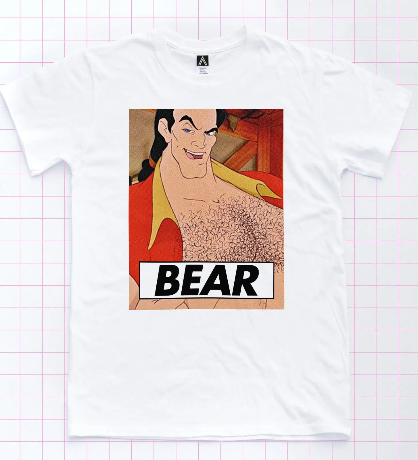 Футболка с медведем Гастоном футболка надписью Beauty Beast LGBT Pride принцессы Белль