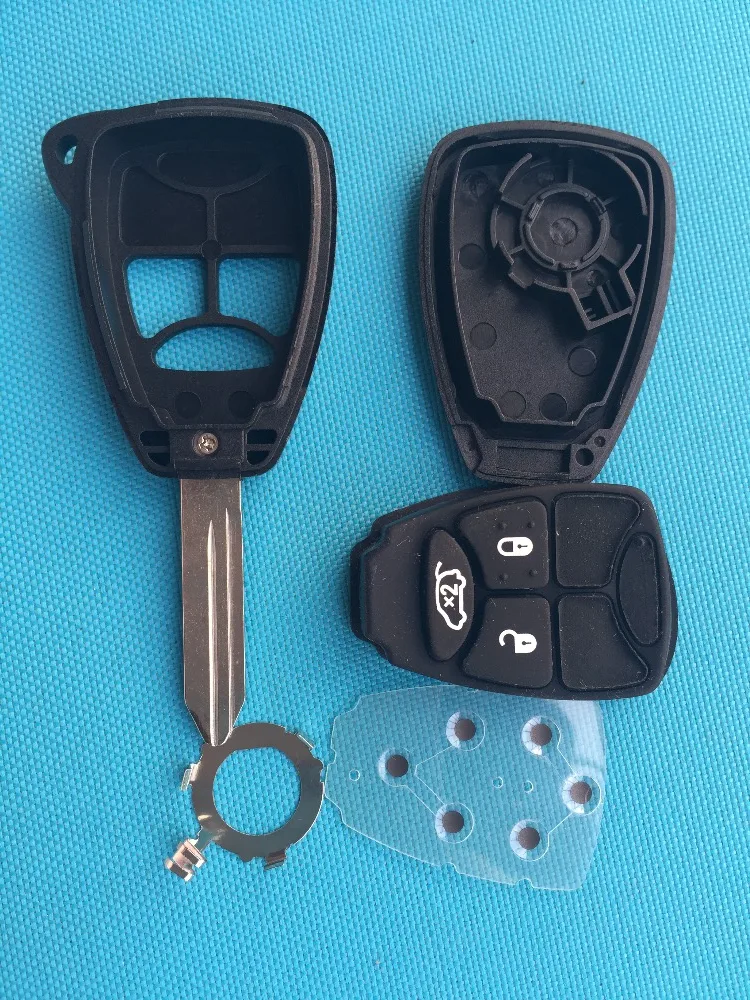 Чехол для ключа дистанционного управления с 3 кнопками 5 шт./лот Chrysler пустая