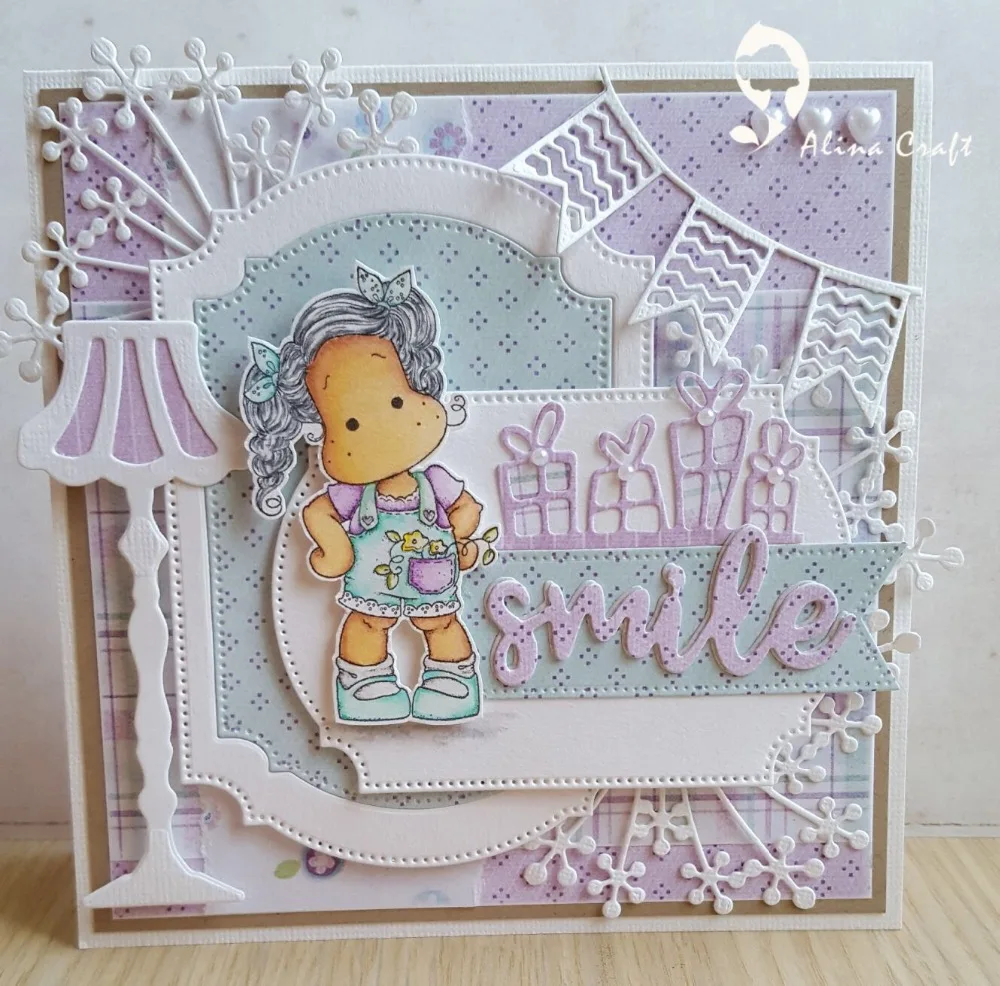 Alinacплот металла резки штампы вырезать фоновая рамка дверь точка 6 шт. DIY записная