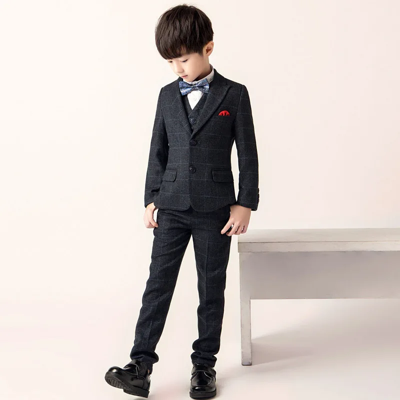 3 шт./комплект детский хлопковый блейзер + блузка брюки|Блейзеры| |