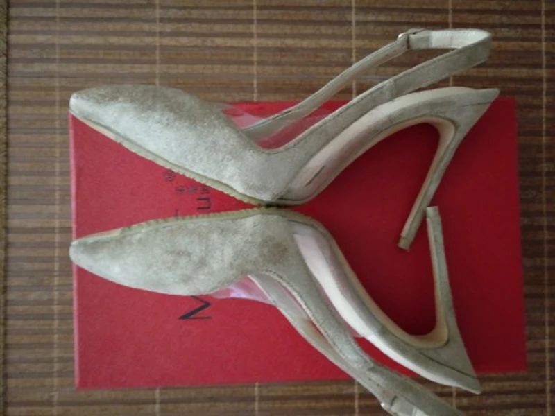 Высокие каблуки ультра супер 11 43 Slingback 10 42 стилет черный Женская обувь марка ремень Плюс размер Pvc дизайнер экстремальный насосы Указательный палец китайская мода Китай Лето новая