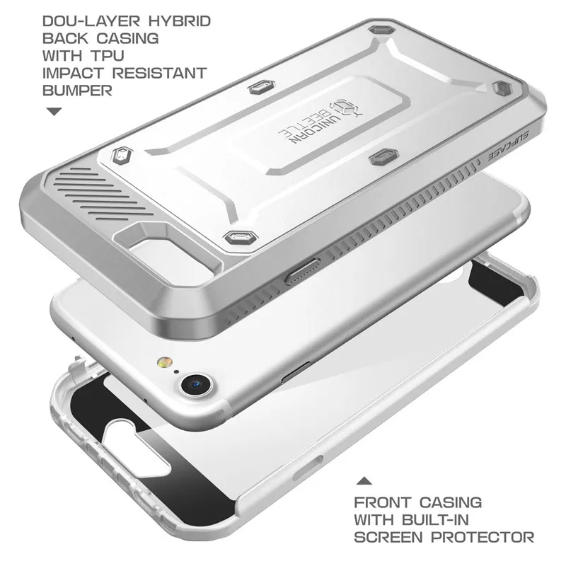 Для iphone 7( выпуск) SUPCASE Unicorn Beetle Series UB Pro полнокорпусная прочная кобура чехол со встроенным протектором экрана