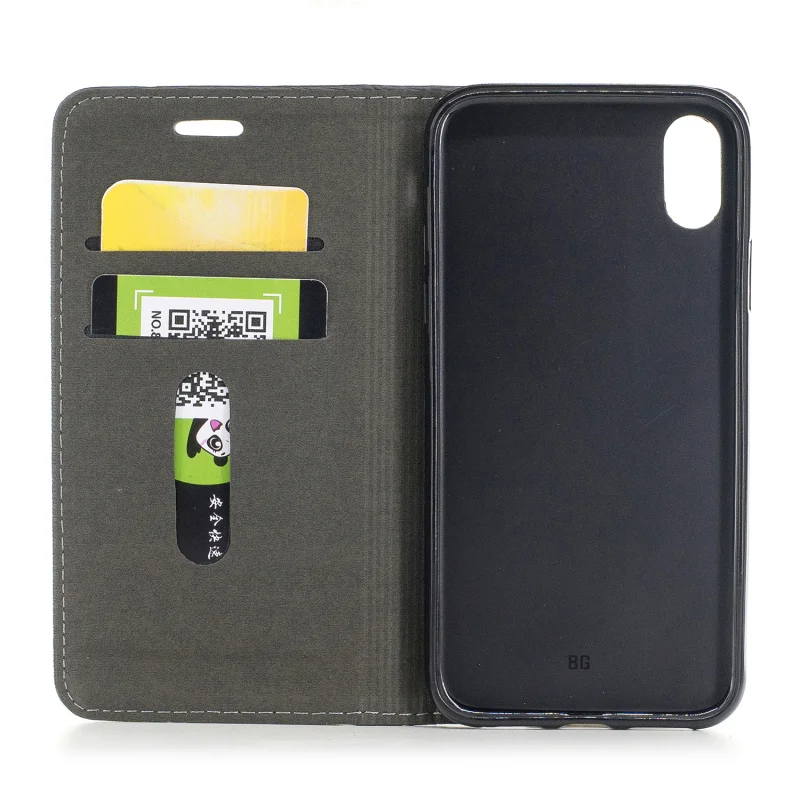 For iPhone X Case Tree Pattern Magnetic Flip Wallet PU Leather Cover Capa Celular for Coque Cellphone Accessories | Мобильные