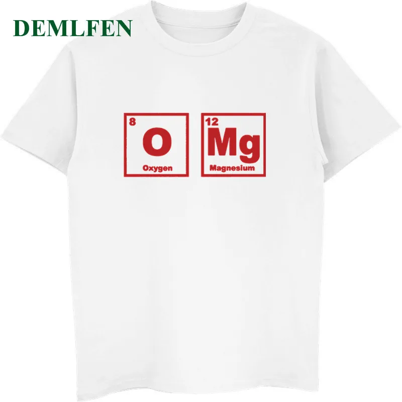 OMG Element летняя Мужская хлопковая футболка с коротким рукавом Повседневная