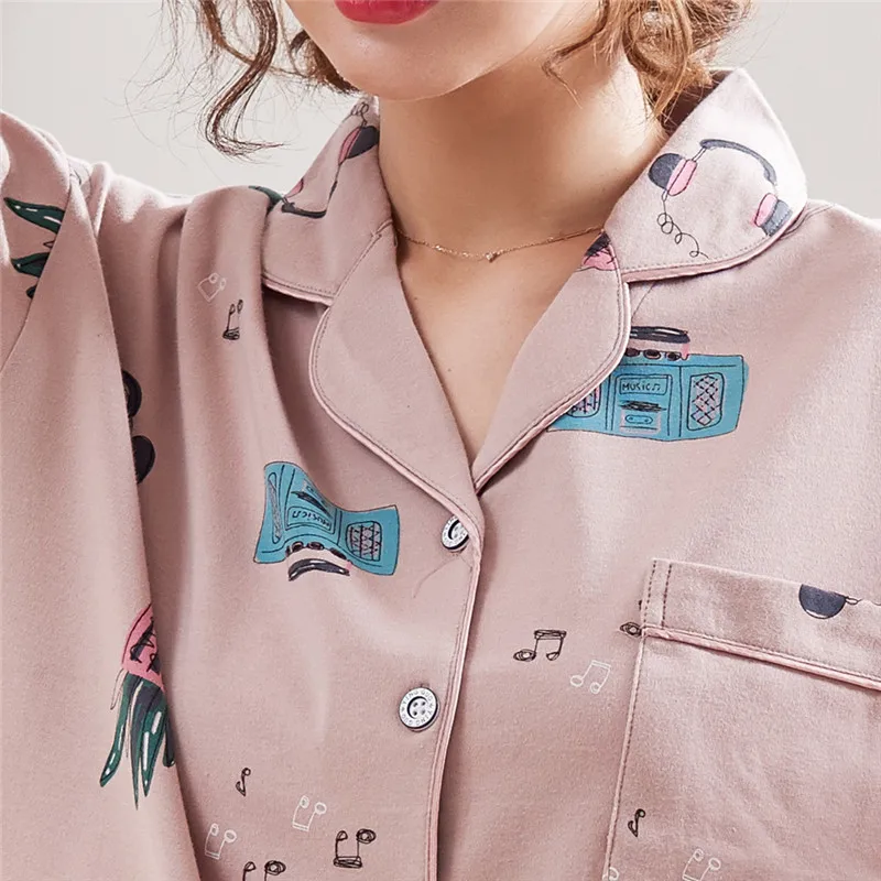 Han edition pajamas women nine points sleeve lovely in summer | Женская одежда