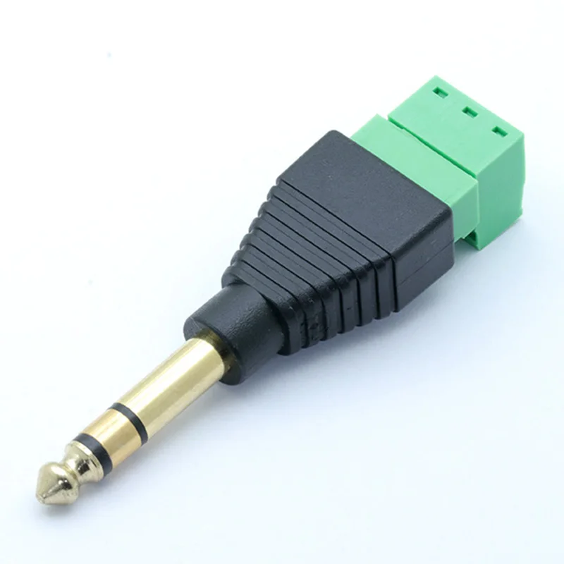 Стерео аудио разъем 6 35 мм 1/4 дюйма позолоченный адаптер для пайки|adapter 1/4|adapter