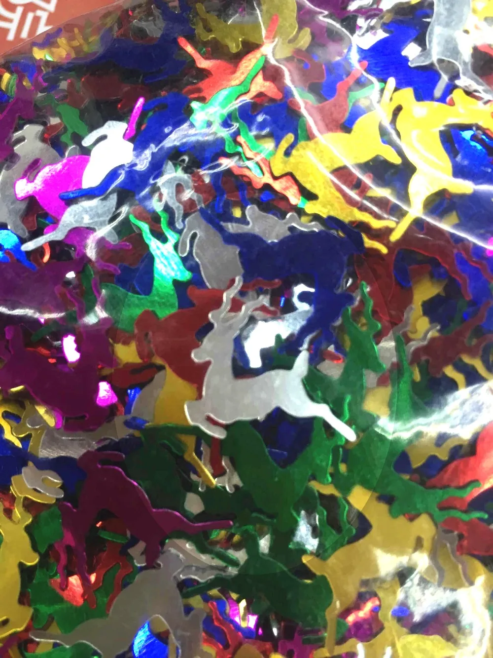 

1000 шт., пайетки в виде оленя, 16 х18 мм