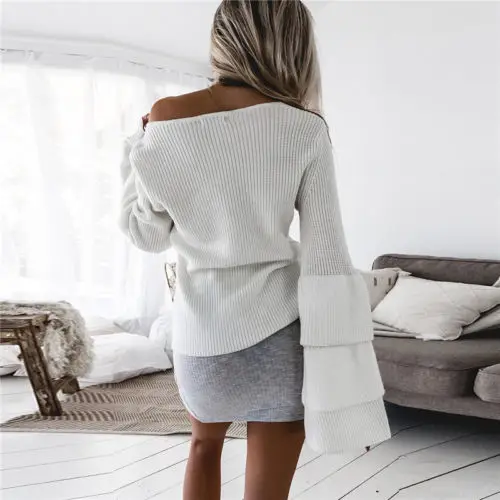 Женский свободный кардиган с длинным рукавом трикотажный свитер|scarf sweater|knitted