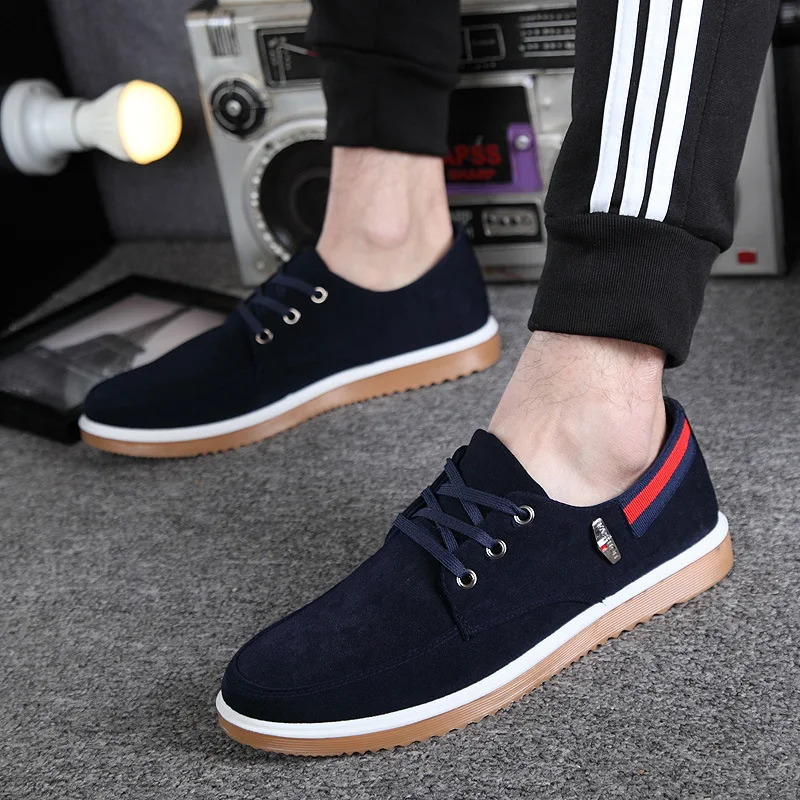 30% OFF Spring and Summer Men's Casual Shoes Men Black Brown Lace Patchwork Breathable Comfortable Flat | Обувь