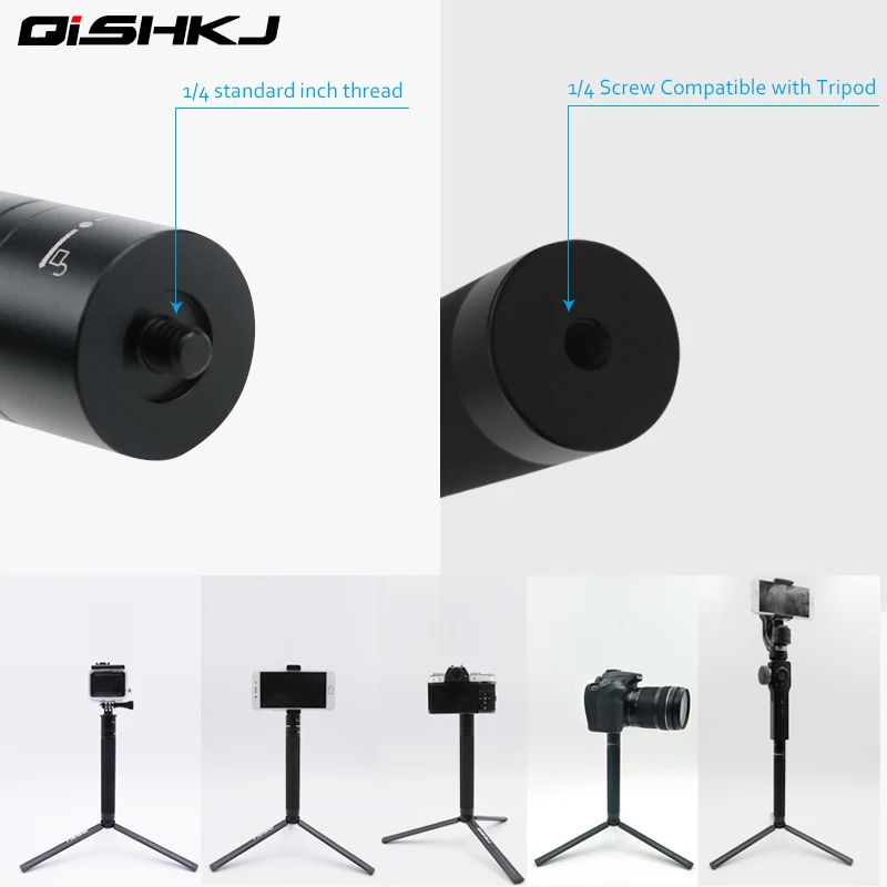 Удлинитель для OSMO Mobile 2 Zhiyun Smooth Q 4 DJI Action GOPRO Pocket Insta 360 One X палка
