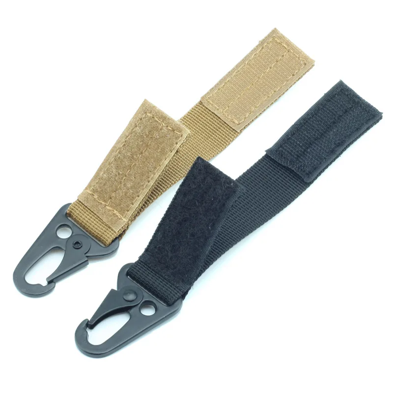 

100PCS/lot Carabiner strength Nylon Key hook molle Webbing Buckle hanging Belt Buckle hanging