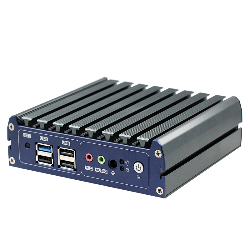 Мини-ПК N-BOX-J1 с E3845 2G/4G/8G ram 1* RJ45 RS232 Com 2* Lan порт 1* MINI-PCIE разъем sup порт wifi/3g модуль