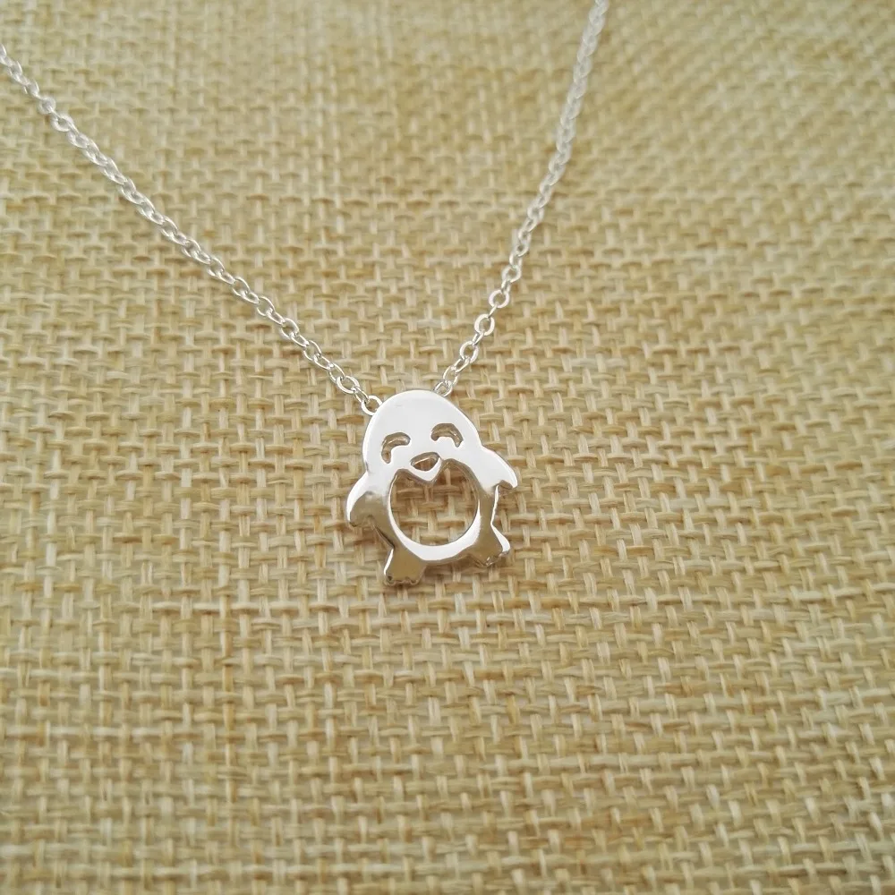 10 шт. зимние женские милый кулон для Животного Ожерелье Пингвин женское ожерелье