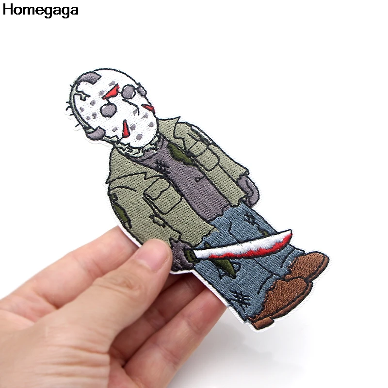 Homegaga Friday 13th аппликационные заплатки Сделай Сам Утюг на para обуви джинсы мешок рубашка одежда наклейки вышитые значки D2091