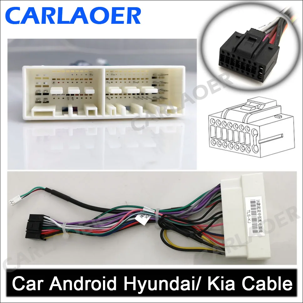 Hyundai 2 din автомобиль Android радио кабель для Suzuki Buick Volkswagen ISO hyundai Kia Honda Toyota Nissan mitsubiish i Ford CRV FIT Outlande - Название цвета: Hyundai