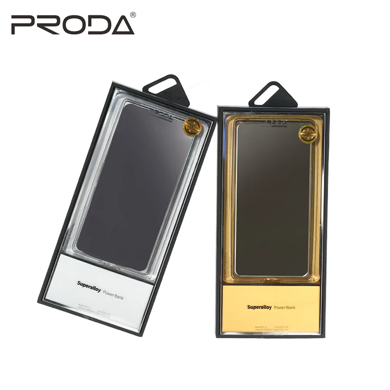Remax Proda Powerbank 10000 мАч Сплав тонкий полимерный внешний аккумулятор повербанк для