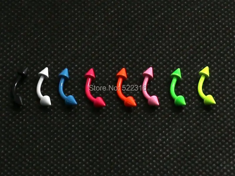 40 шт. 8 цветов кольцо для бровей из нержавеющей стали с шипами|eyebrow ring|body piercing