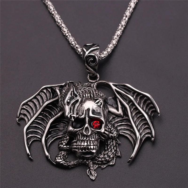 Горячая Распродажа для мужчин и мальчиков ювелирные изделия ворона птица Череп