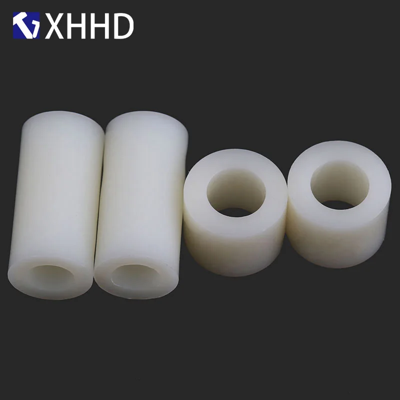 M3 M4 M5 White Round Nylon threadless Plastic Spacer ABS Hollow Standoff Washer Non-Threaded PCB Board Screw Bolt | Обустройство дома