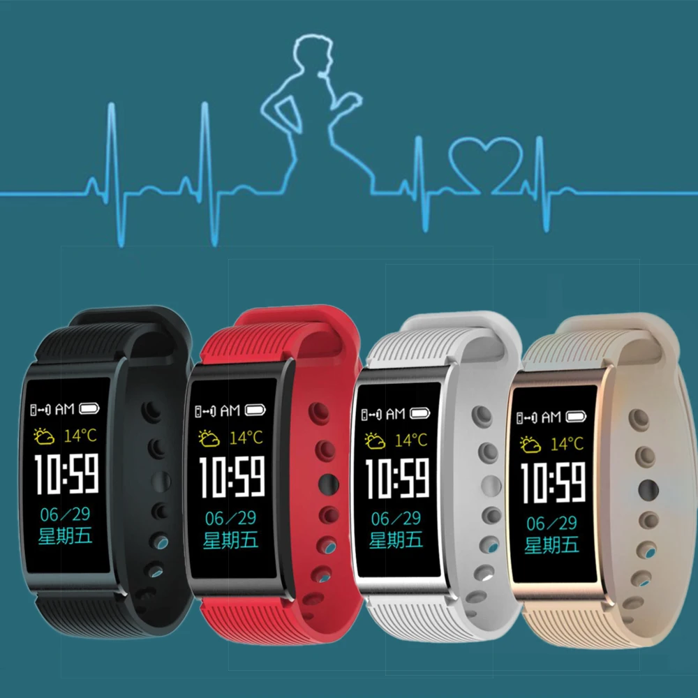 Водонепроницаемый X3 bluetooth 4 0 фитнес браслет пульсометр цветной экран измерения