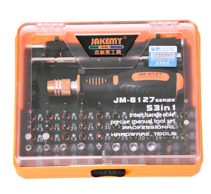 LIXF Jakemy JM-8127 Магнитный 54в1 Набор отверток электронный инструмент для ремонта