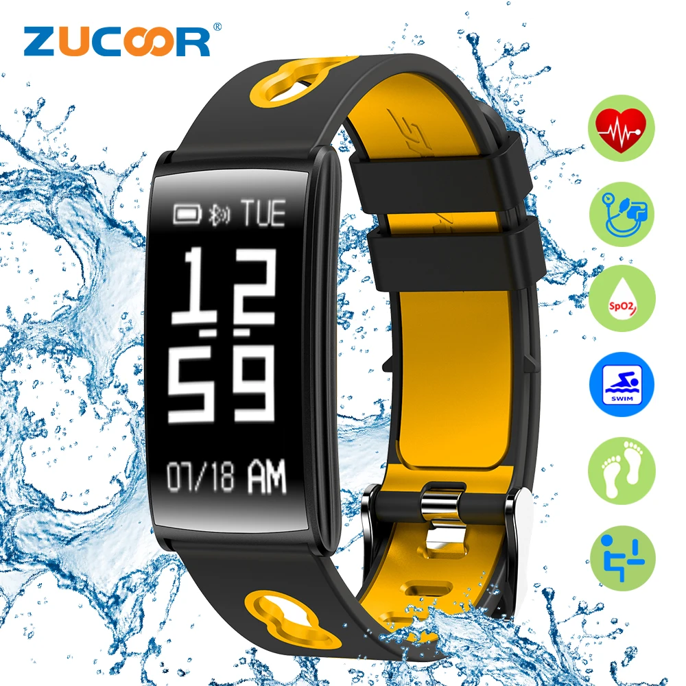 ZUCOOR Smart Bracelet Pulsometro Wristband Pulse Band CB07 Pedometer Fitness Monitor Activity Tracker Men's Electronics Devices |