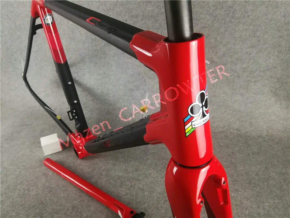 Новое поступление T1100 UD матовый-глянцевый черный красный Colnago C64 карбоновая рама для дорожного велосипеда с 52 см 6 цветов на выбор