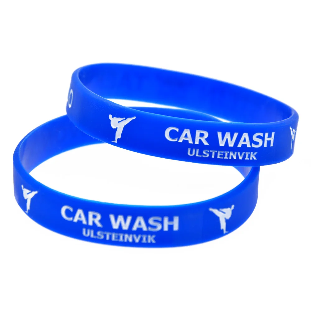 OBH оптом дешевые синий спортивный силиконовый браслет для рекламы подарок |