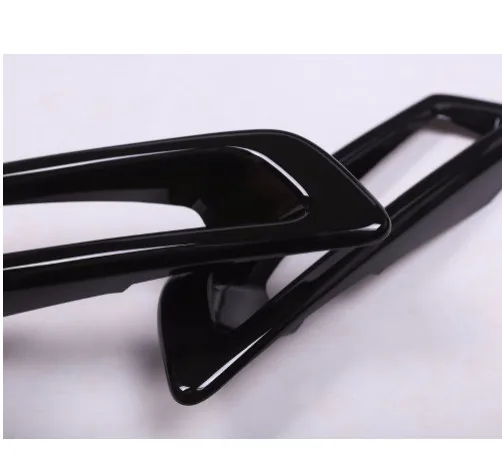 

Gloss Black ABS Chrome Front Fog Light Lamp Cover Trim For Land Rover Discovery Sport 2015 2016 2017 Car Styling 2 pcs