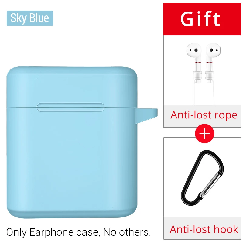 Sky bule PZOZ силиконовый чехол для наушников huawei Freebuds 2 Pro Honor FlyPods Pro зарядка Противоскользящий слот Мягкий защитный чехол силиконовый - Цвет: Sky bule