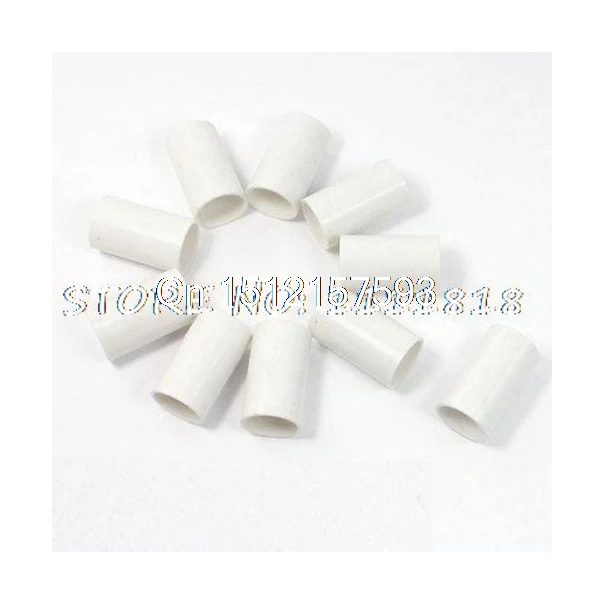 

10pcs White PVC Tube Couplers Straight Pipe Connectors 20mm Diameter