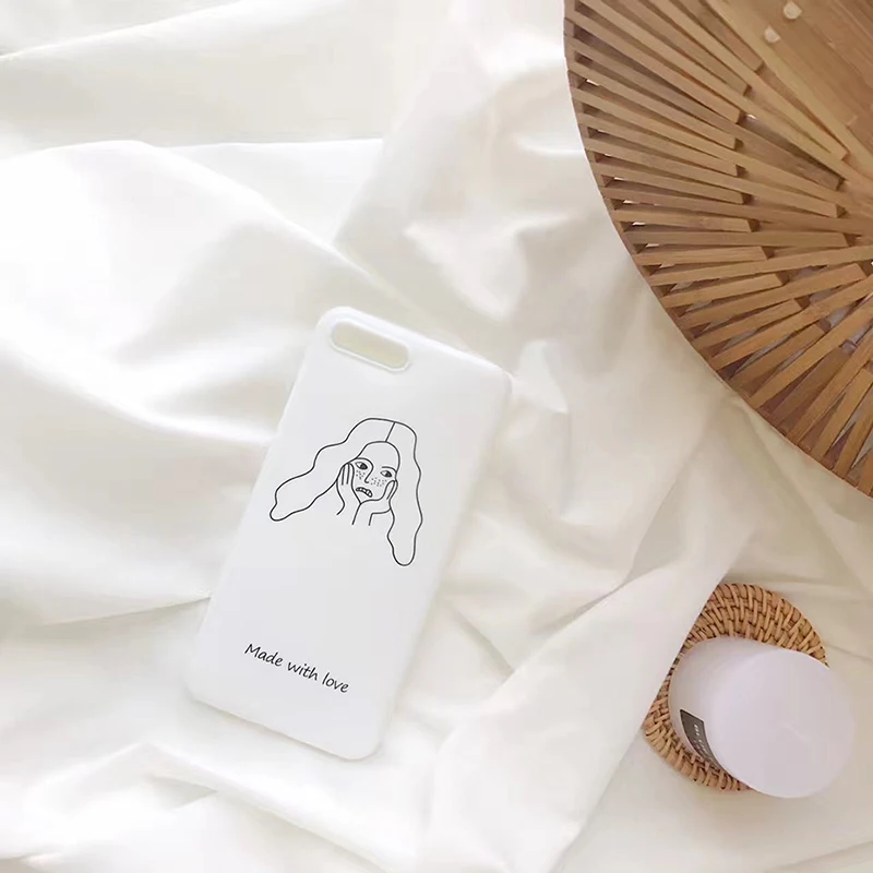 YKUPUP Милый Белый веснушки девушка чехол для iPhone X Xr Xs Max Мягкий ТПУ силиконовый