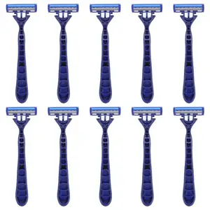 3-слойные лезвия портативная ручная Бритва для бороды Триммер для тела бритва отель одноразовые Аксессуары Уход за кожей лица Инструменты 110 шт