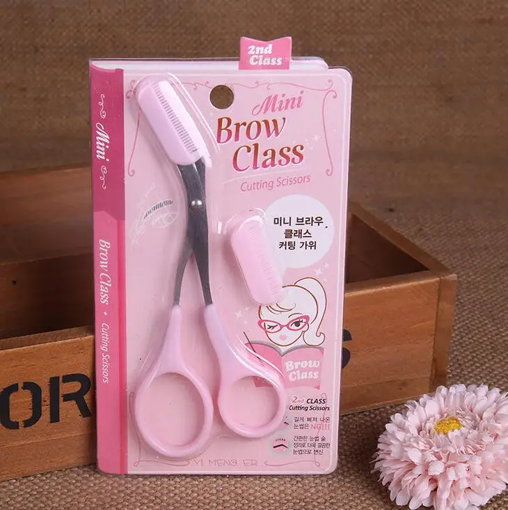 The new threading scissors cut eyebrow with the comb artifact makeup tools 1pcs | Красота и здоровье